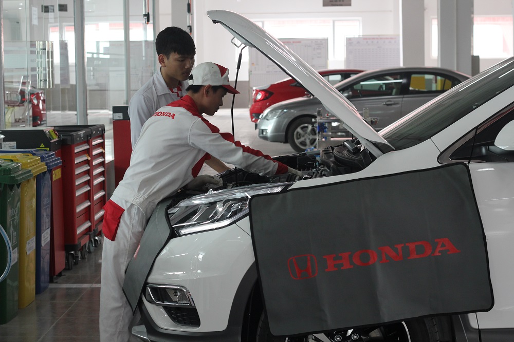 Sửa chữa xe ô tô Honda - Honda Ôtô Cộng Hòa - CN Công Ty CP XNK & Dịch Vụ Ôtô Mặt Trời Mọc